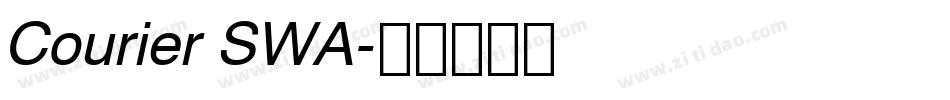 Courier SWA字体转换